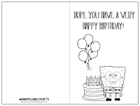 81 Adding Spongebob Birthday Card Template Formating by Spongebob Birthday Card Template