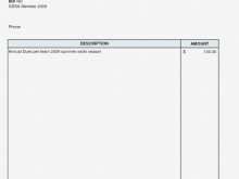 Sole Trader No Vat Invoice Template