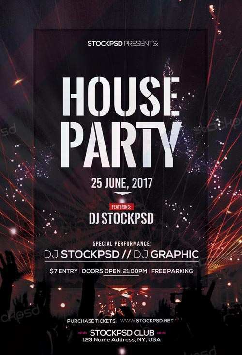 81 Blank House Party Flyer Template Free for Ms Word for House Party Flyer Template Free