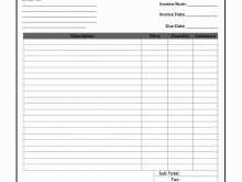 81 Create Blank Invoice Template To Print Now by Blank Invoice Template To Print