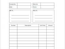 81 Create Blank Invoice Template To Print Now for Blank Invoice Template To Print