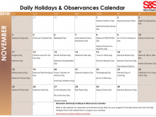 81 Create Daily Calendar Template November 2018 in Word for Daily Calendar Template November 2018