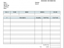 81 Create Mechanical Repair Invoice Template for Ms Word for Mechanical Repair Invoice Template