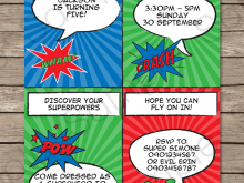 81 Create Superhero Flyer Template in Word by Superhero Flyer Template