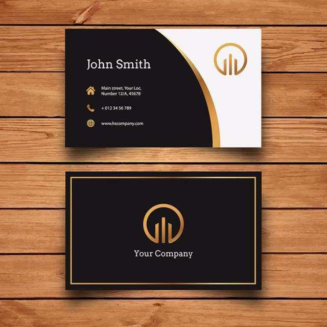 81 Creating Business Card Template Gold Free in Word with Business Card Template Gold Free