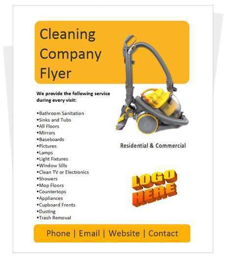 81 Customize Free Cleaning Business Flyer Templates in Word for Free Cleaning Business Flyer Templates