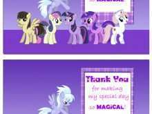 81 Customize My Little Pony Thank You Card Template For Free by My Little Pony Thank You Card Template