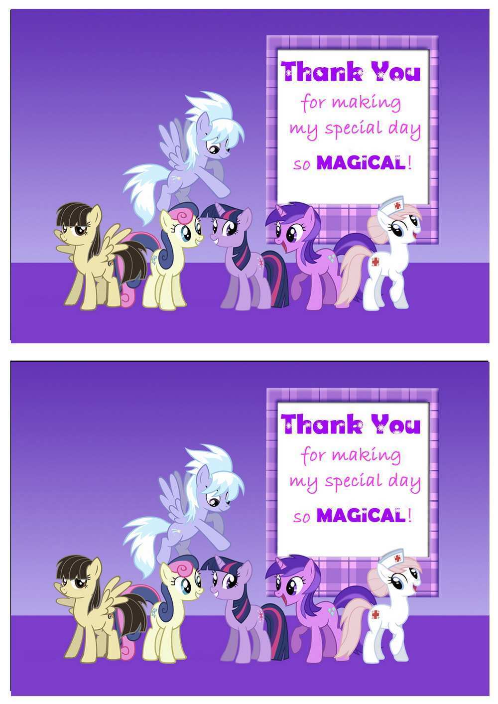 81 Customize My Little Pony Thank You Card Template For Free by My Little Pony Thank You Card Template