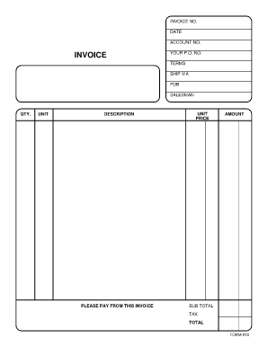 81 Customize Our Free Blank Invoice Template Maker for Blank Invoice Template