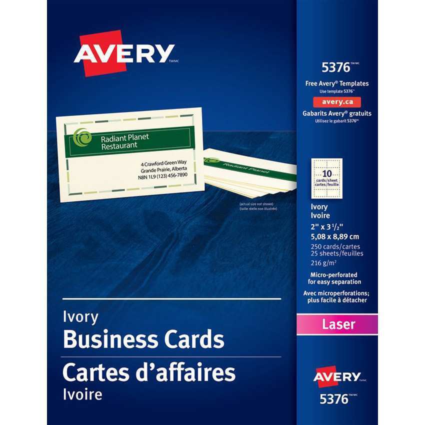 81 Format Avery Business Card Template 05376 Formating with Avery Business Card Template 05376