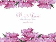81 Format Floral Card Template Free With Stunning Design with Floral Card Template Free