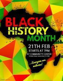 81 Free Black History Month Flyer Template Free Now for Black History Month Flyer Template Free