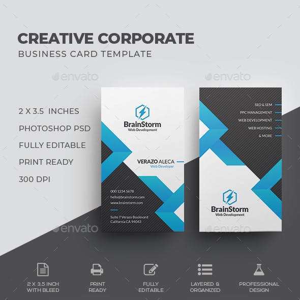 81 Free Business Card Template Graphicriver Now with Business Card Template Graphicriver