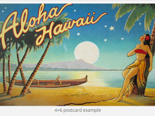 81 Free Hawaii Postcard Template Photo by Hawaii Postcard Template