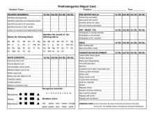 81 Free Junior High School Report Card Template in Word by Junior High School Report Card Template