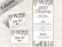 81 Free Menu Card Template Christmas For Free for Menu Card Template Christmas