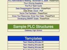 81 Free Plc Agenda Template High School Layouts with Plc Agenda Template High School