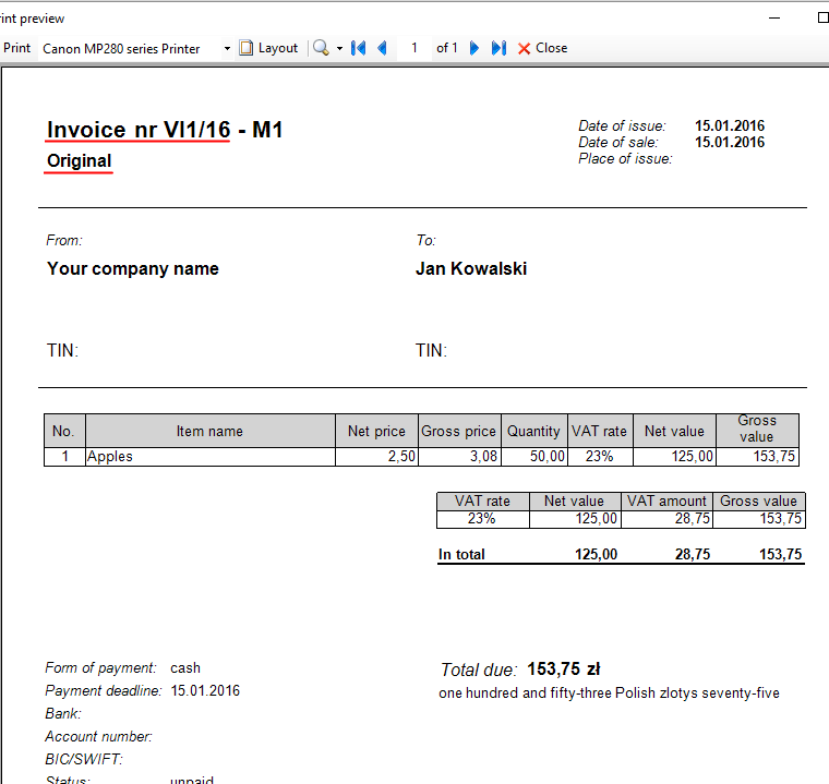81 Free Polish Vat Invoice Template Now with Polish Vat Invoice Template