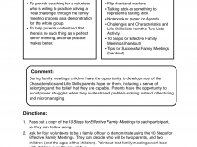 81 Free Printable Agenda Family Meeting Template Maker by Agenda Family Meeting Template