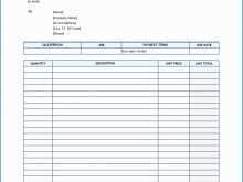 81 Free Printable Blank Invoice Template For Excel Templates with Blank Invoice Template For Excel
