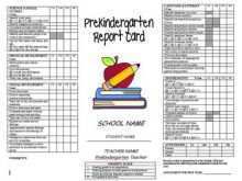 81 How To Create Pre K Report Card Template Maker for Pre K Report Card Template