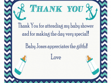 81 How To Create Thank You Card Template For Baby Shower for Ms Word with Thank You Card Template For Baby Shower