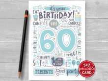 81 Online 60 Birthday Card Template For Free by 60 Birthday Card Template