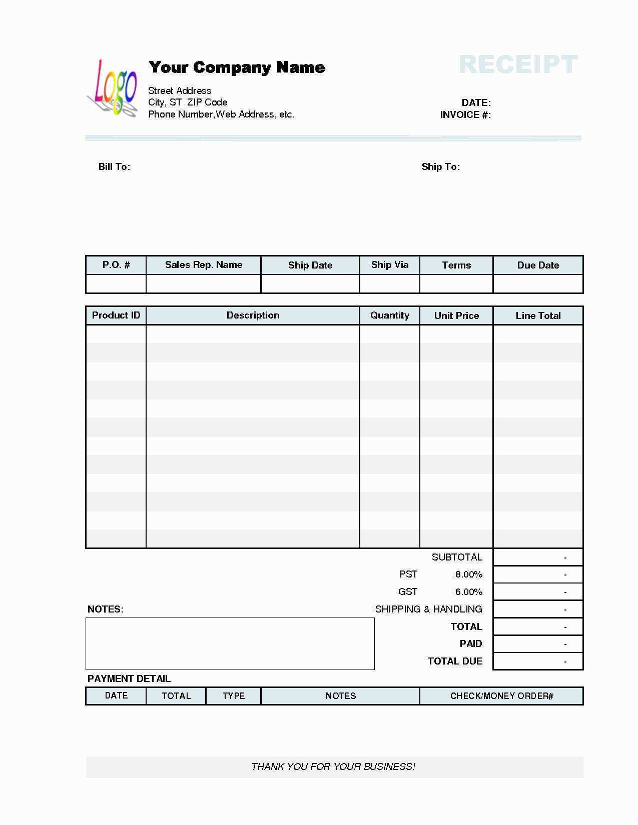 Lawn Care Invoice Template Excel Cards Design Templates