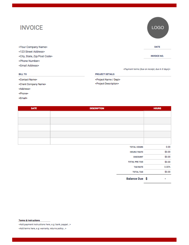 81 Report Design Company Invoice Template For Free with Design Company Invoice Template