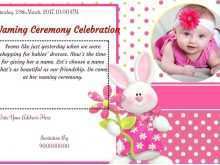 81 Report Invitation Card Template For Naming Ceremony in Word with Invitation Card Template For Naming Ceremony