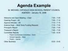 81 School Agenda Example Now with School Agenda Example
