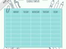 81 Standard Back To School Schedule Template Maker by Back To School Schedule Template