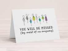 81 Standard Farewell Card Template For Boss Formating with Farewell Card Template For Boss