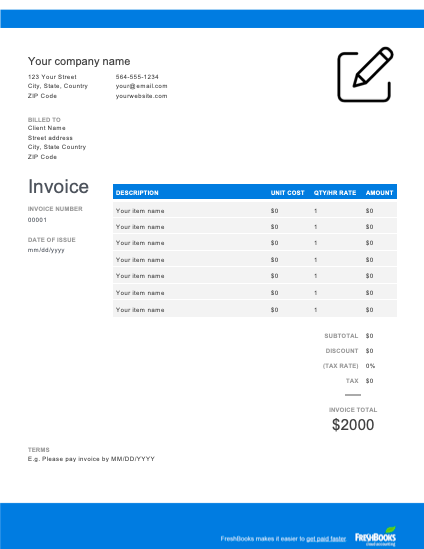 81 The Best Freelance Blogger Invoice Template in Photoshop with Freelance Blogger Invoice Template