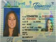81 The Best Tennessee Id Card Template Download with Tennessee Id Card Template