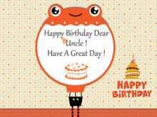 81 The Best Uncle Birthday Card Template Download by Uncle Birthday Card Template
