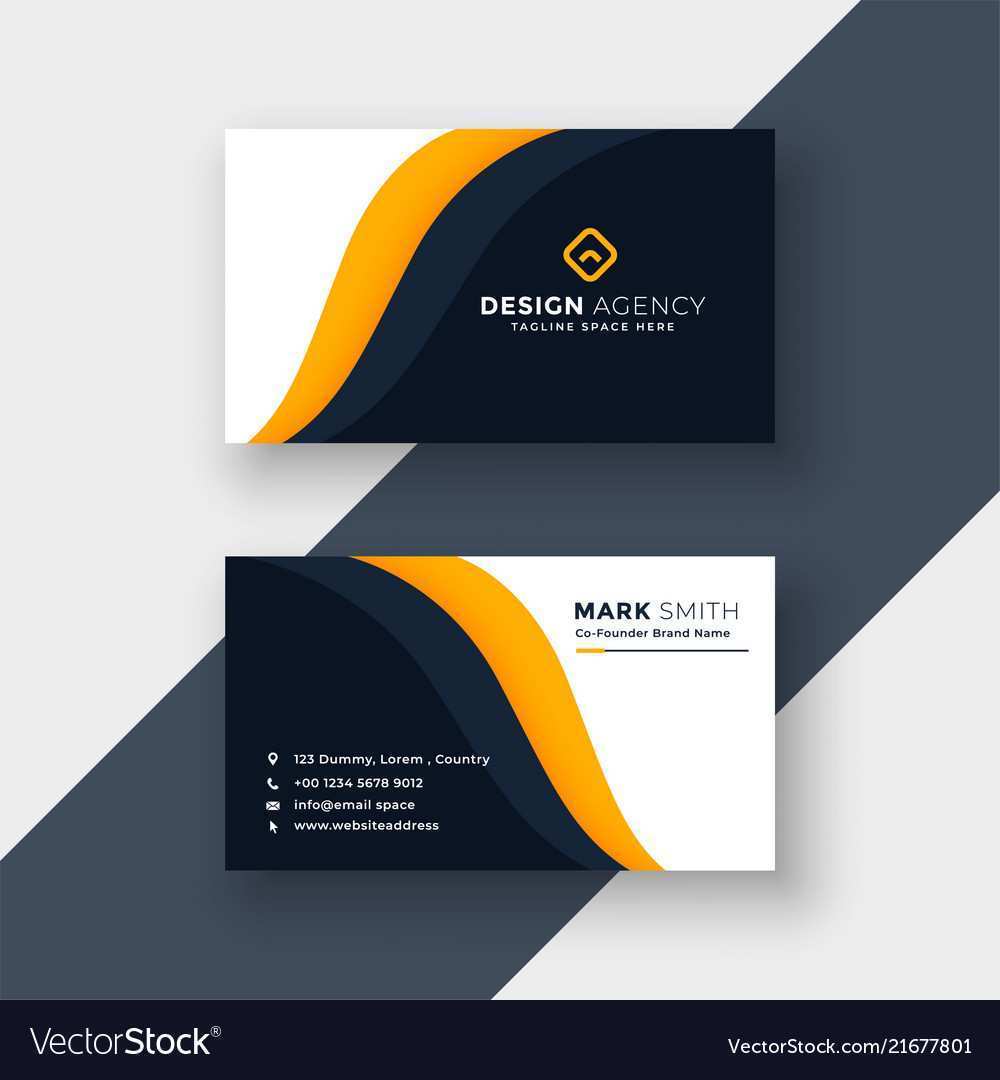 81 The Best Yellow Name Card Template PSD File with Yellow Name Card Template