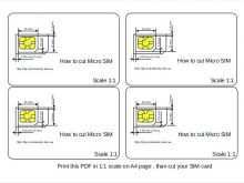 Iphone 5 Sim Card Cutter Template