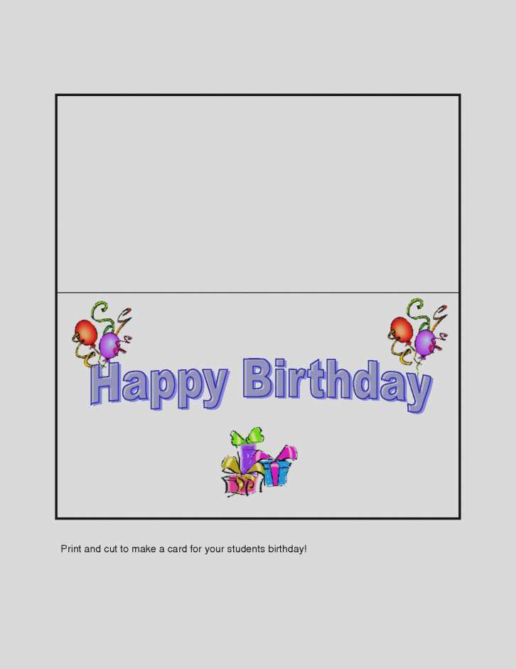 82 Adding Birthday Card Template For A Boss Now with Birthday Card Template For A Boss