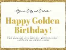 82 Best Golden Birthday Card Template Layouts with Golden Birthday Card Template