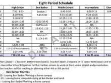 82 Blank 8 Period Class Schedule Template with 8 Period Class Schedule Template