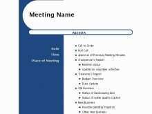 82 Blank Professional Agenda Templates For Meetings for Ms Word by Professional Agenda Templates For Meetings