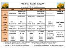 82 Blank U Of S Class Schedule Template For Free with U Of S Class Schedule Template