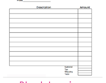 82 Creating Blank Invoice Template For Hours Worked With Stunning Design by Blank Invoice Template For Hours Worked