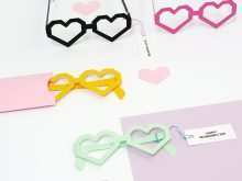 82 Creative Card Glasses Template Maker with Card Glasses Template