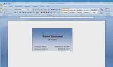 82 Customize How To Create Business Card Template In Word Formating for How To Create Business Card Template In Word