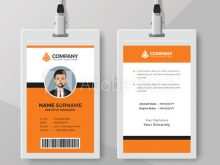 82 Customize Orange Id Card Template With Stunning Design with Orange Id Card Template