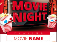 82 Customize Our Free Family Movie Night Flyer Template for Ms Word with Family Movie Night Flyer Template