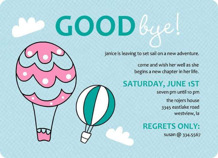 Farewell Party Flyer Template Free