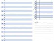 Class Schedule Template Microsoft Word